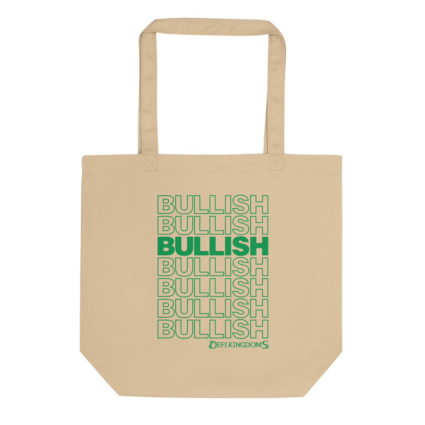 Bullish Green Print Tote Bag