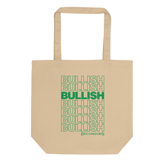 Bullish Green Print Tote Bag