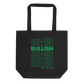 Bullish Green Print Tote Bag